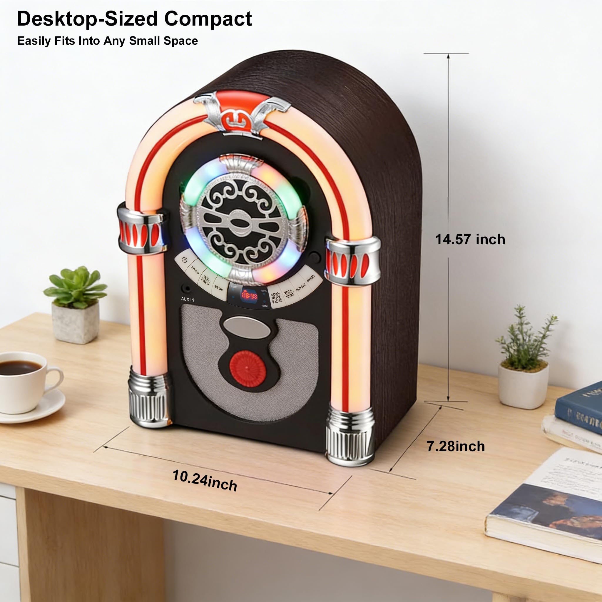 Amazon.com: CD Jukebox with Bluetooth, Mini Digital Tabletop Juke